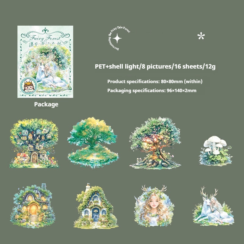 Journal sticker packs (Forest Fairy Tale)