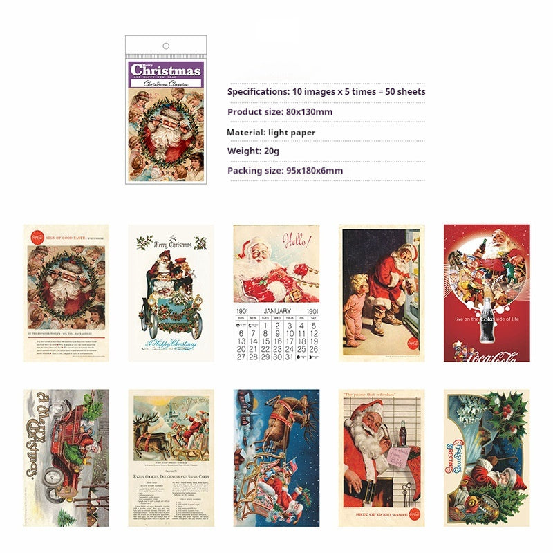 Christmas supplies (paper packs) 50sheets/pack