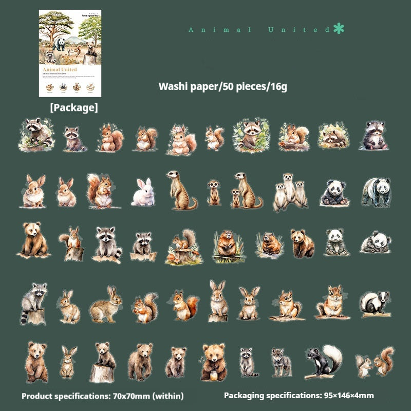 Journal sticker packs (animal)