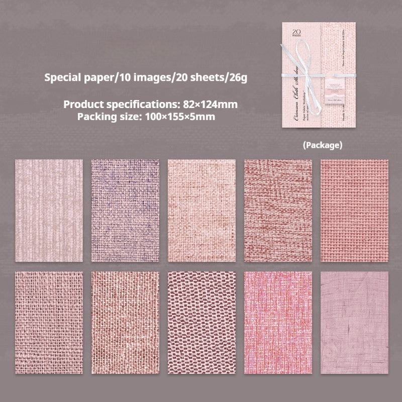 Journal paper packs (Textured paper) 20sheets/pack