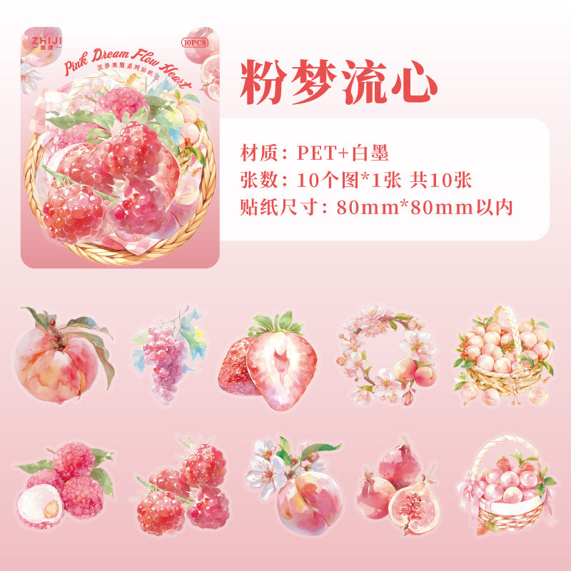 Journal sticker packs (Fruit)