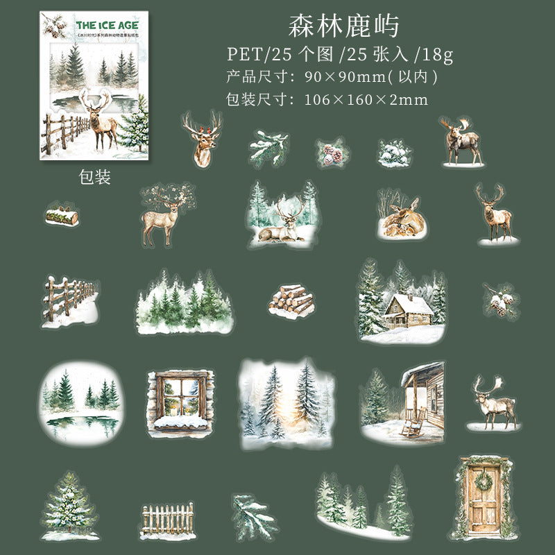 Journal sticker packs (Winter Forest)