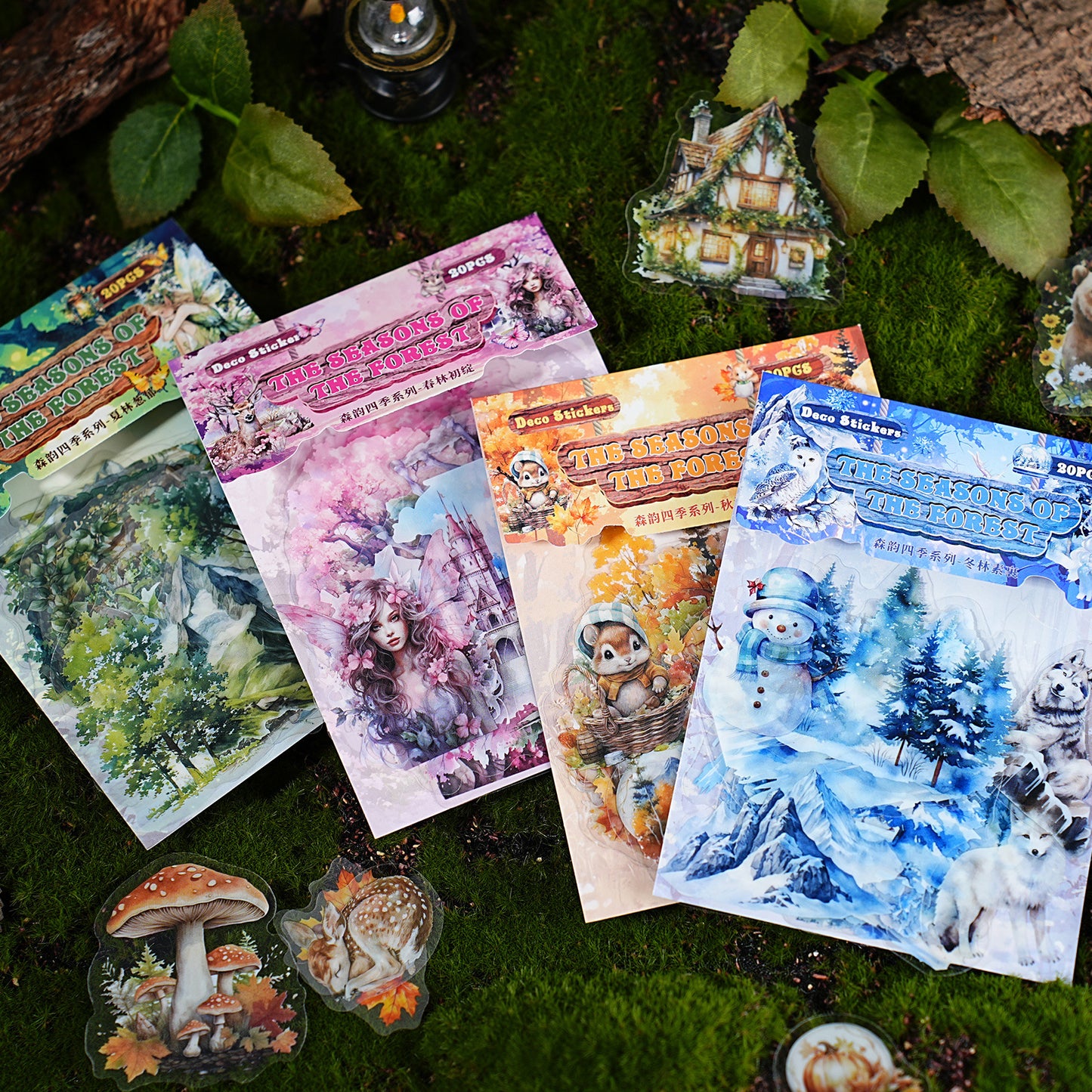 Journal sticker packs (forest)