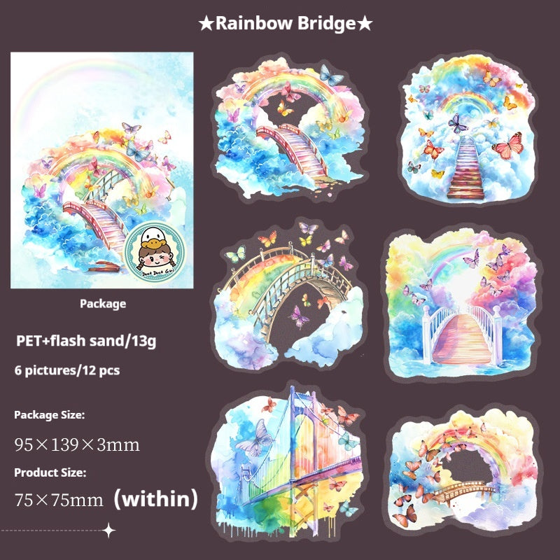 Journal sticker packs （rainbow）