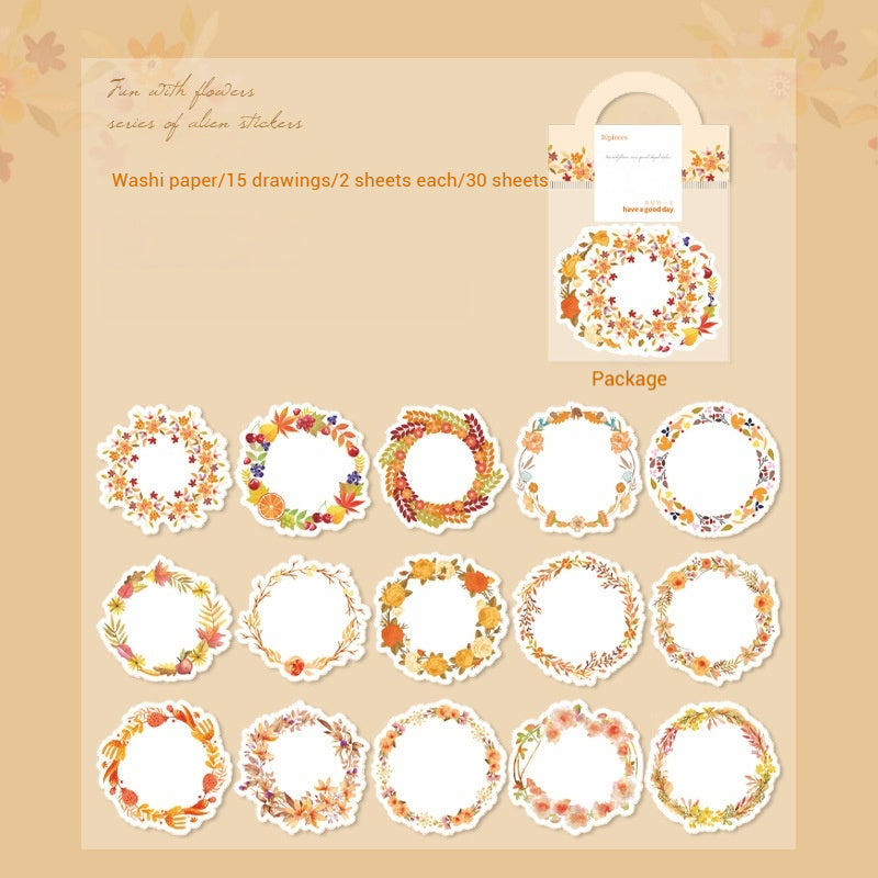 Journal sticker packs （wreath）