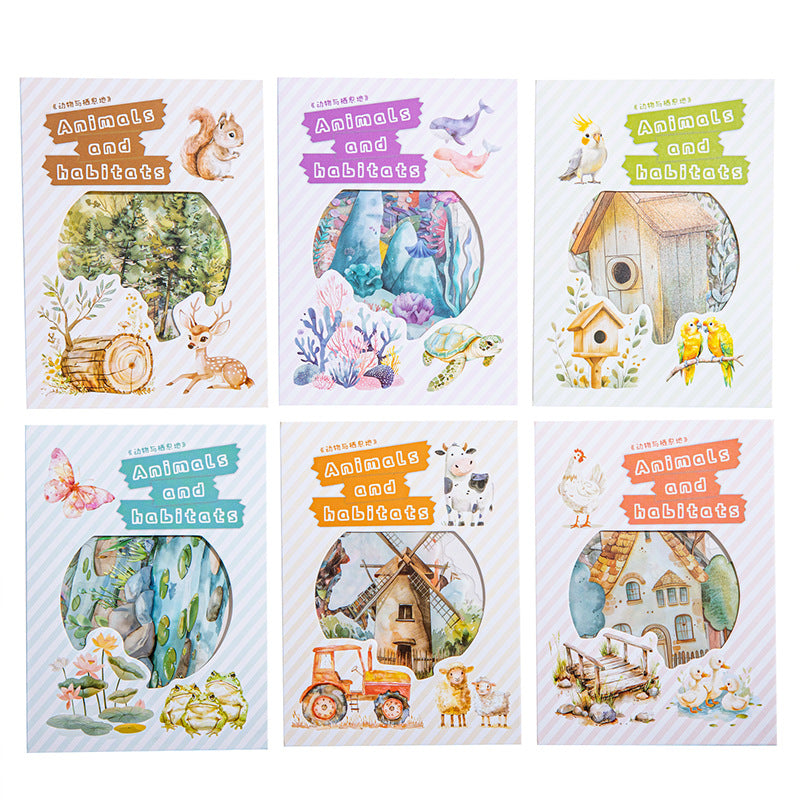 Journal sticker packs (Animals and Habitats)