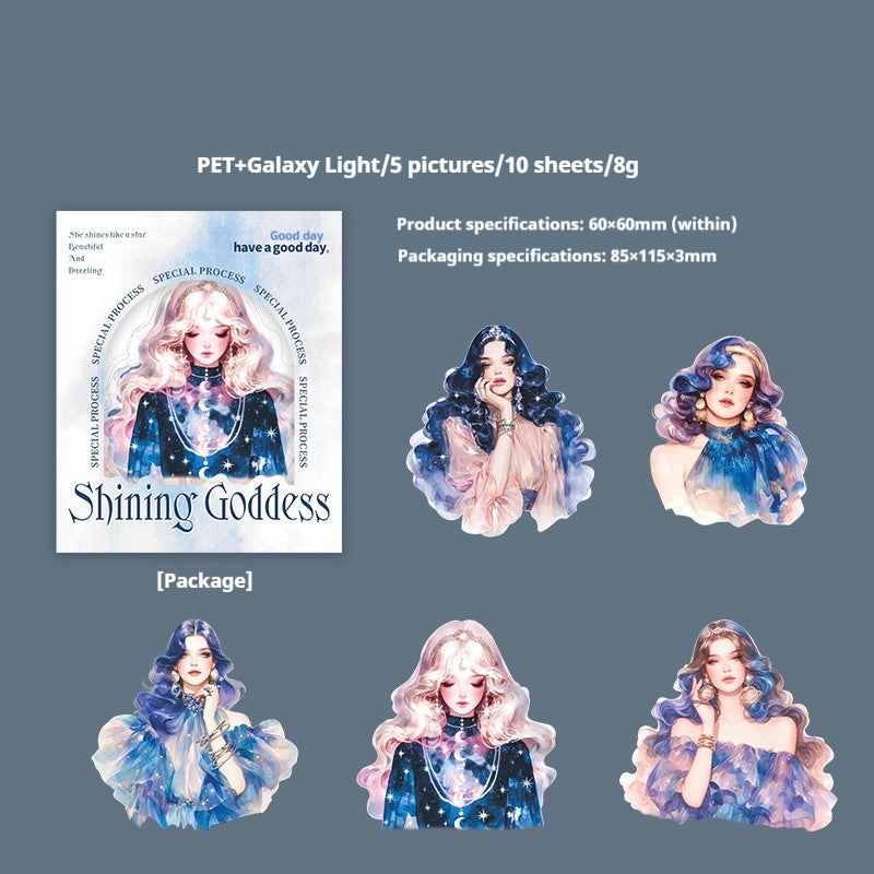 Journal sticker packs (Shining Goddess)