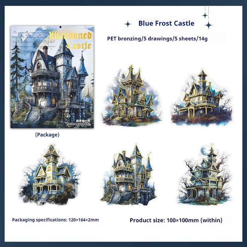 Journal Sticker Pack(Gothic Dark Castle Series）