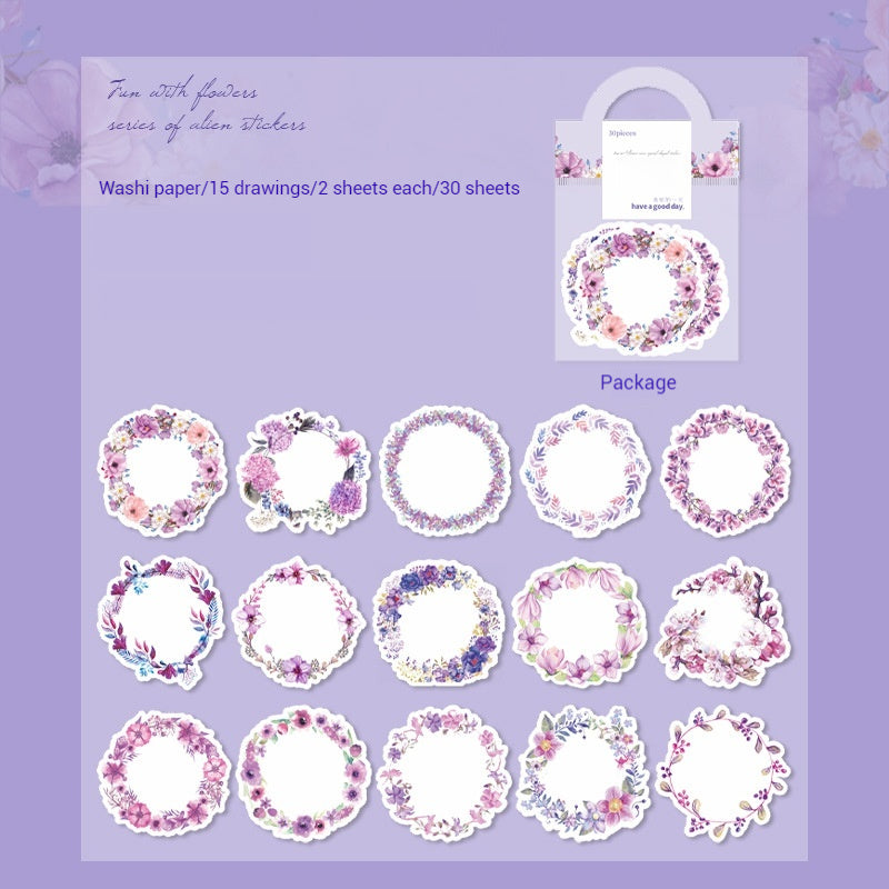 Journal sticker packs （wreath）