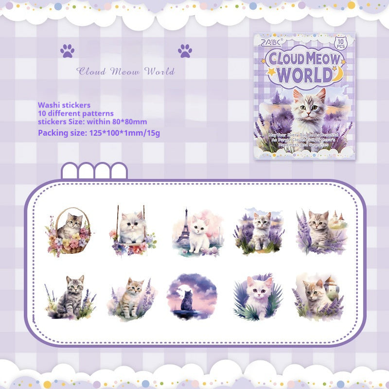 Journal sticker packs (cat)