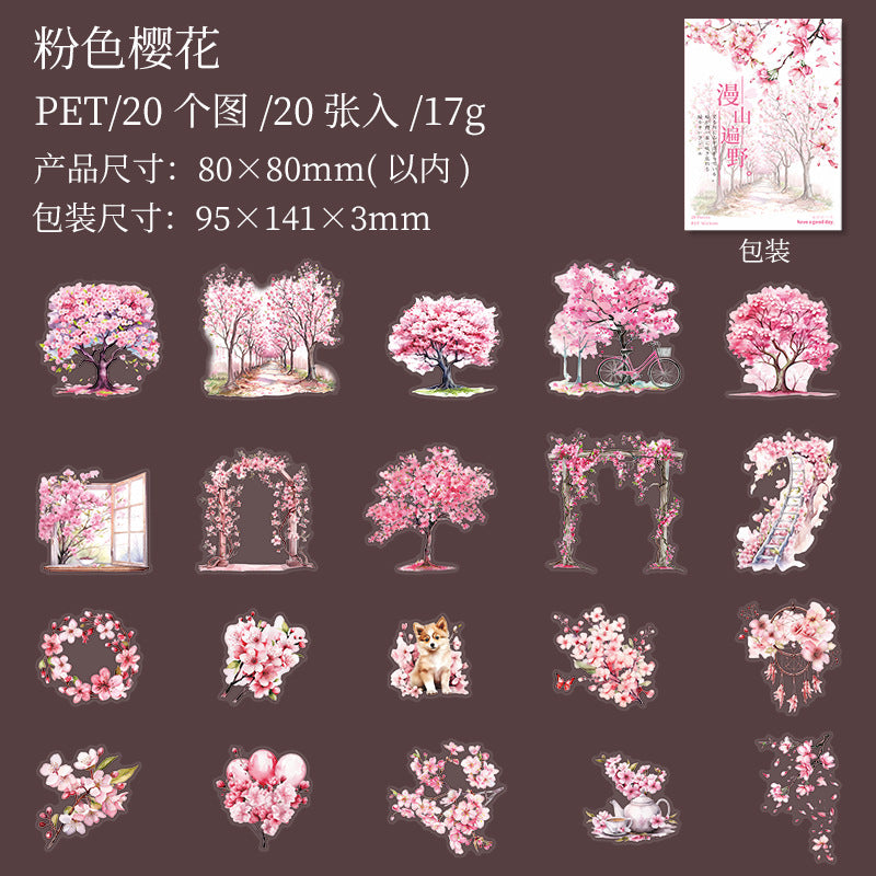 Journal sticker packs (Cherry blossoms)