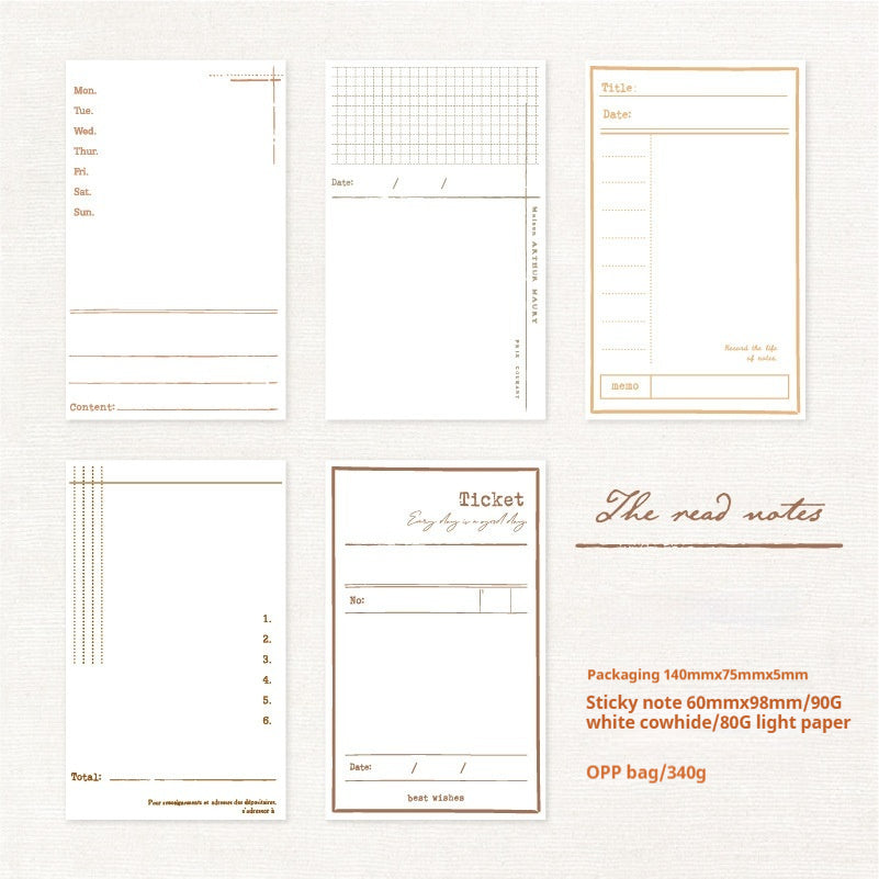 Journal sticker packs (note)