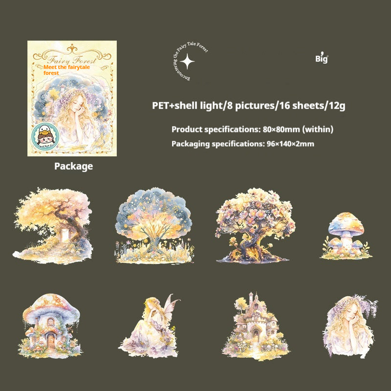 Journal sticker packs (Forest Fairy Tale)