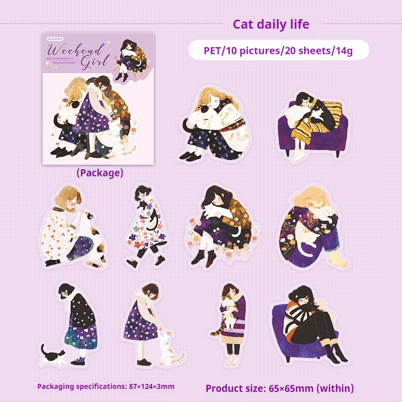 Journal sticker packs (girl)