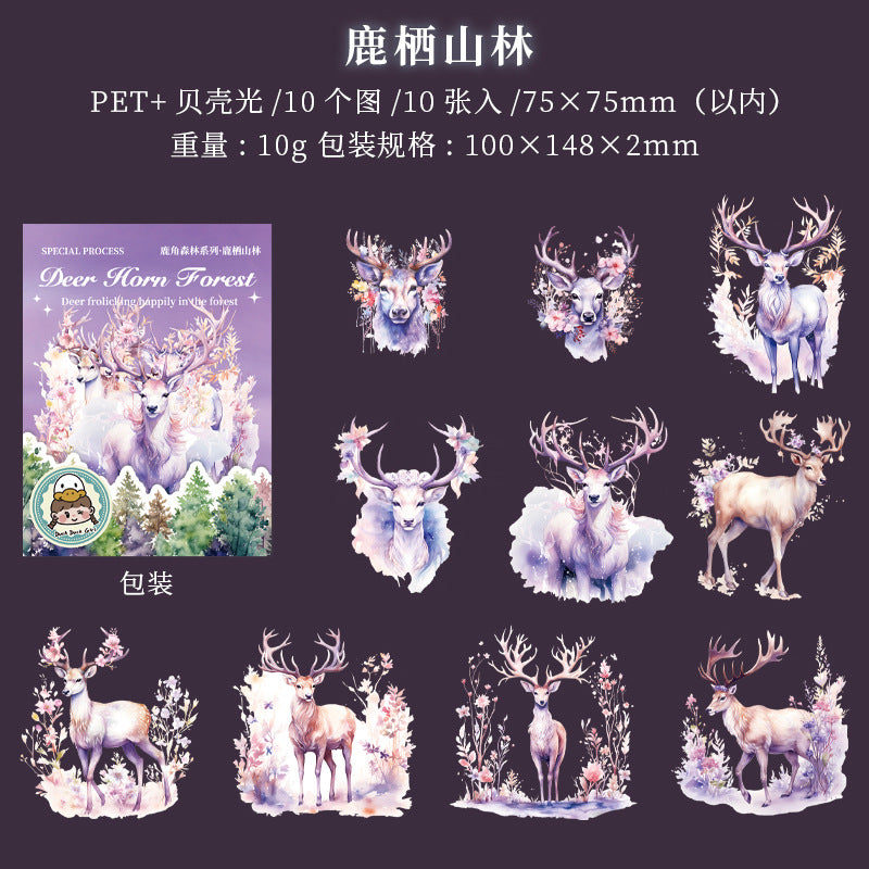 Journal sticker packs (Elk theme)