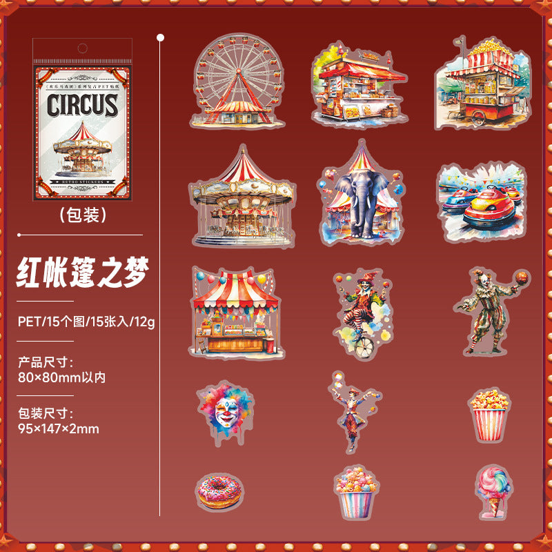 Journal sticker packs (circus)