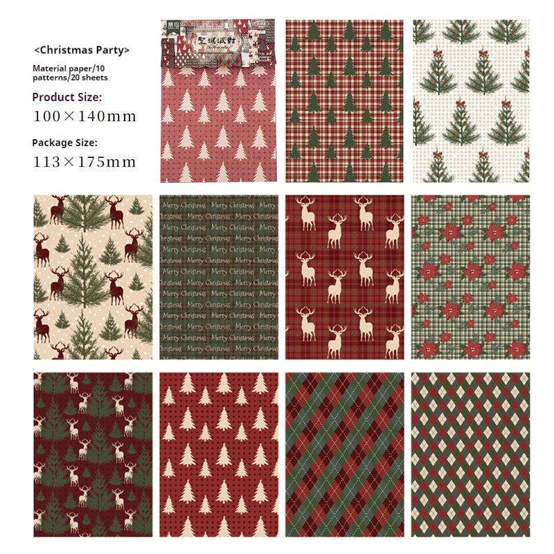 Christmas supplies (paper packs) 20sheets/pack