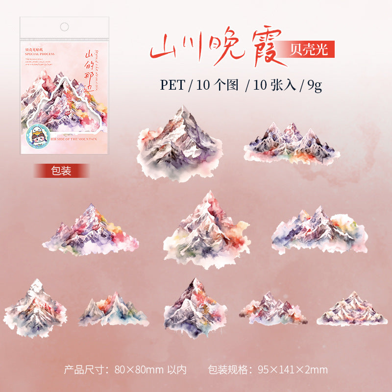 Journal sticker packs (Mountain Theme)