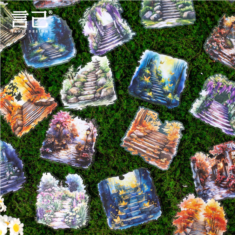 Journal sticker packs (Forest Stairs)