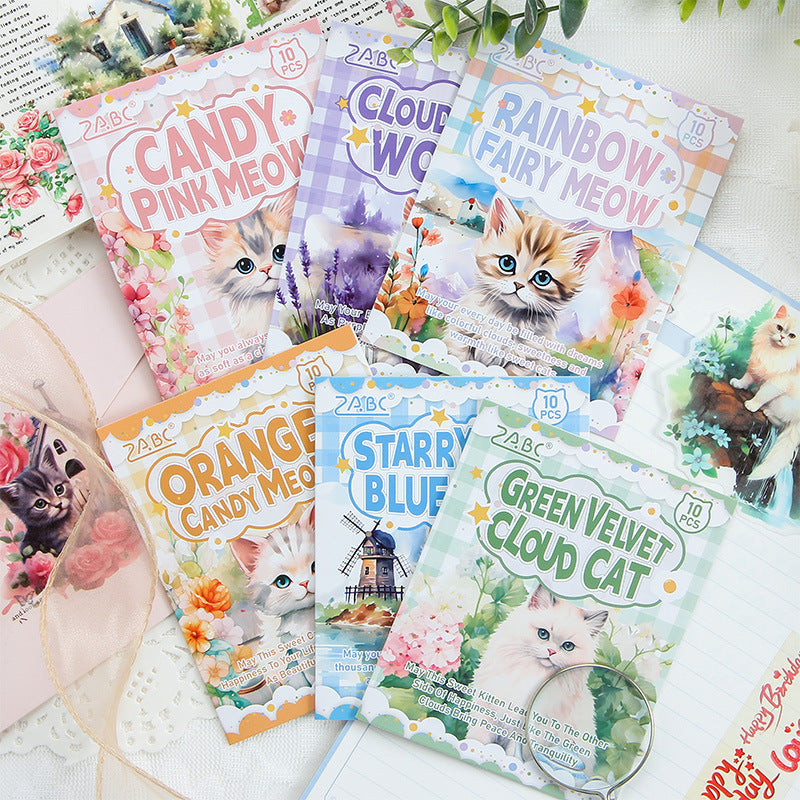 Journal sticker packs (cat)