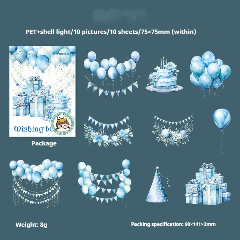 Journal sticker packs (Wishing Balloon)