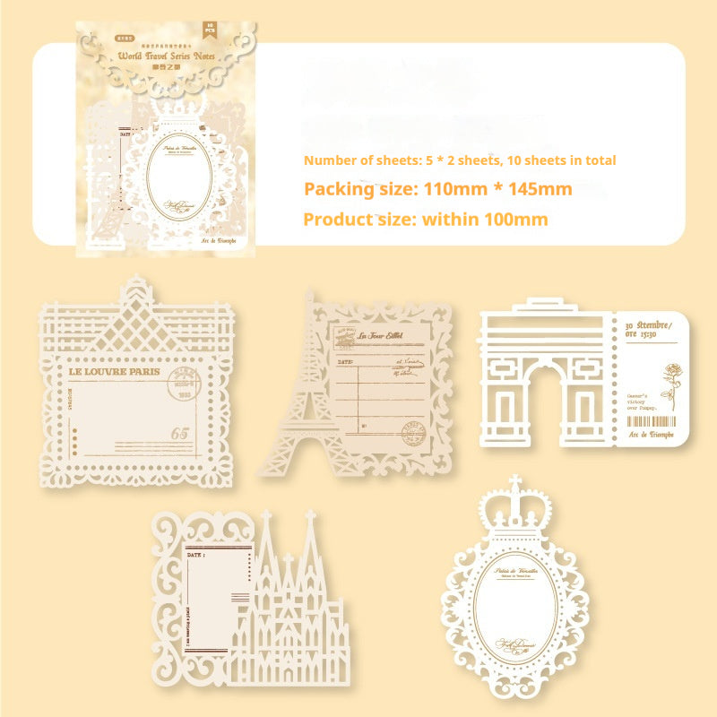 Journal paper packs （Hollow note card）