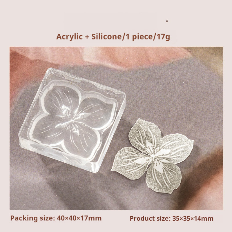 Journal Acrylic Stamp （flower）