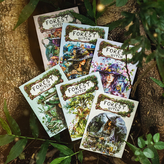 Journal sticker packs (Forest Witch）