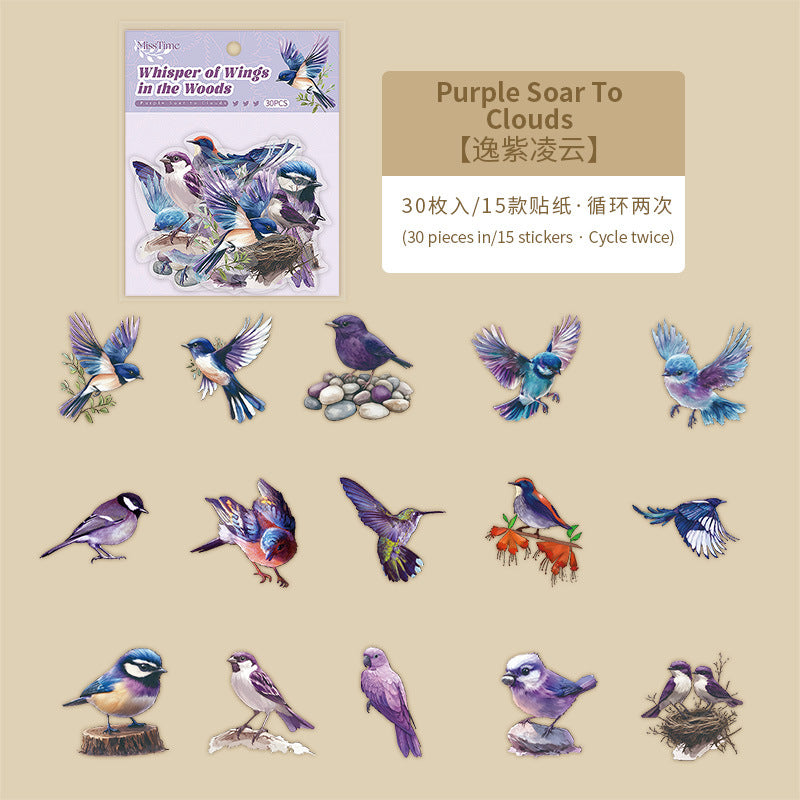 Journal sticker packs (Bird)