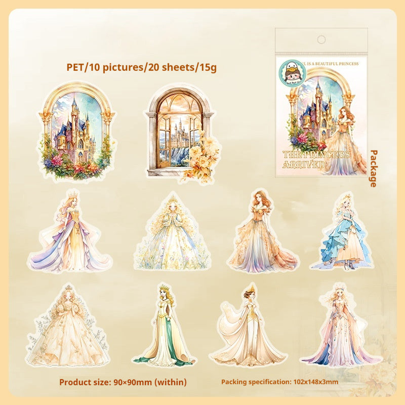 Journal sticker packs (Fairytale Princess)