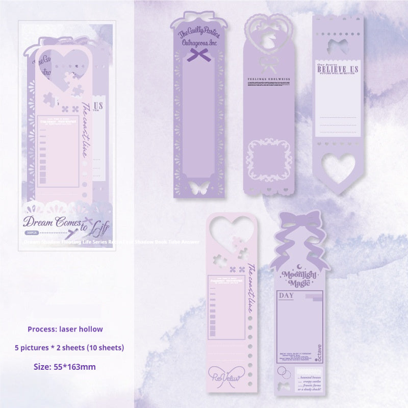 Journal paper packs (Silhouette Bookmarks)