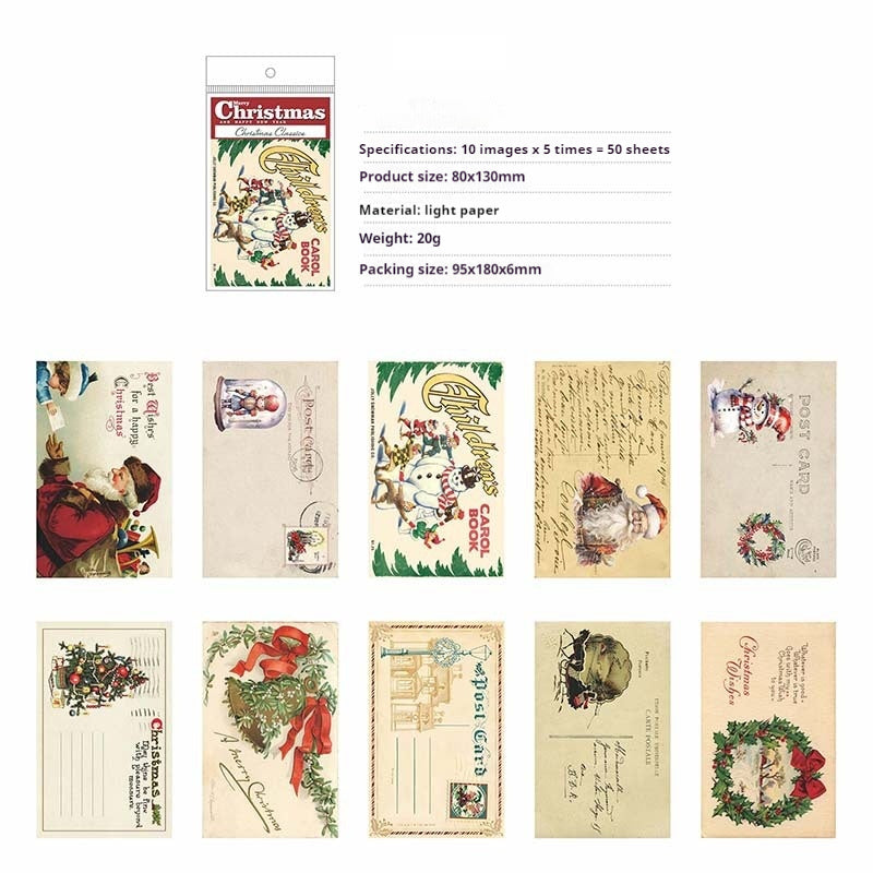 Christmas supplies (paper packs) 50sheets/pack