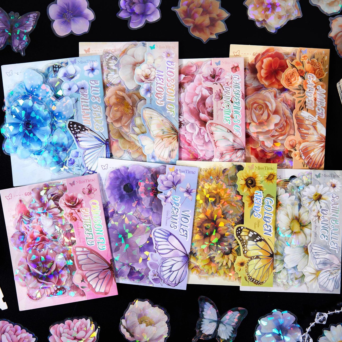 Journal sticker packs (flower and butterfly)