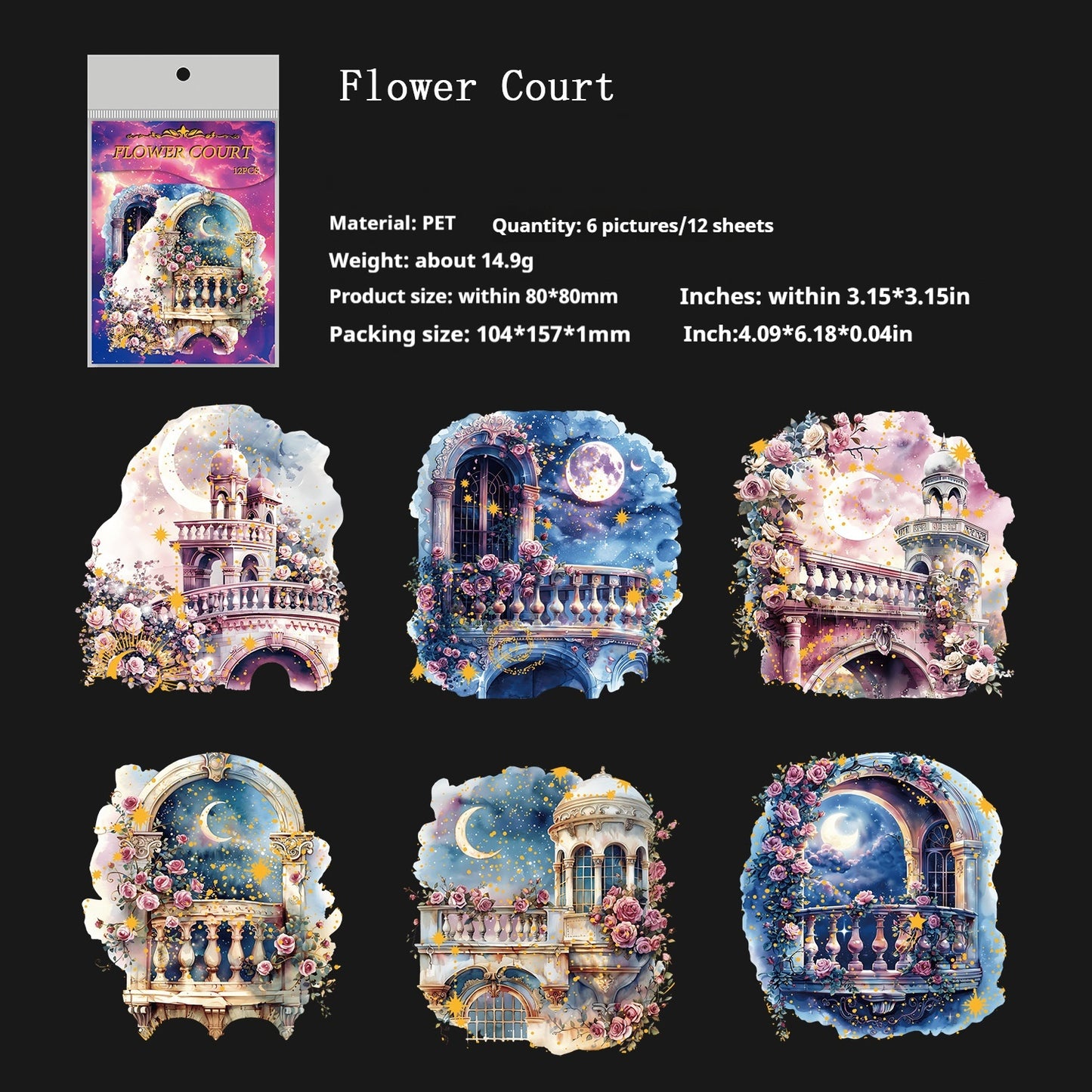 Journal sticker packs (Star Fantasy Series）