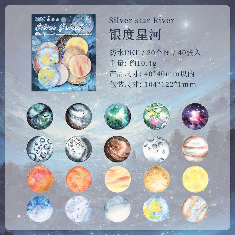 Journal sticker packs (Planet)