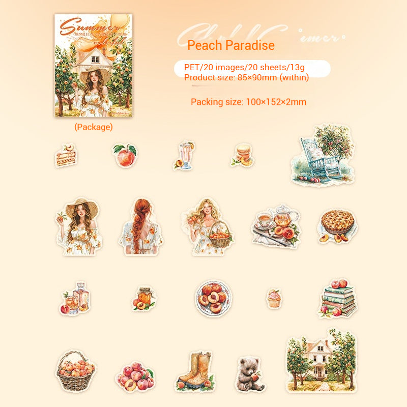 Journal sticker packs (Fruits and characters）