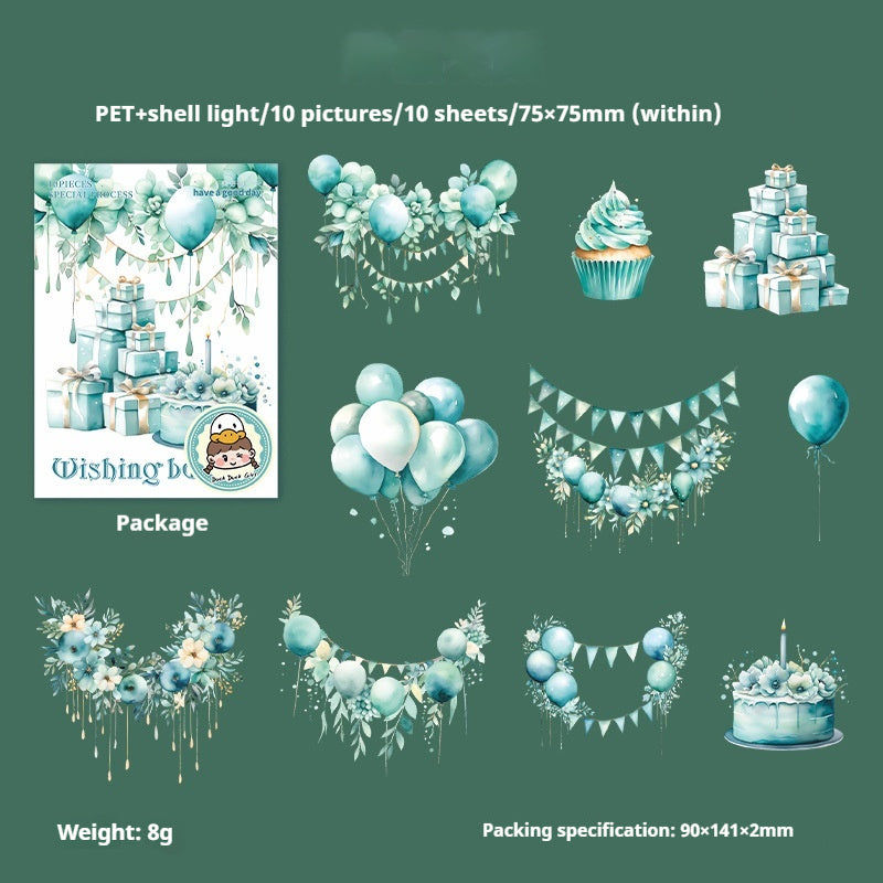 Journal sticker packs (Wishing Balloon)