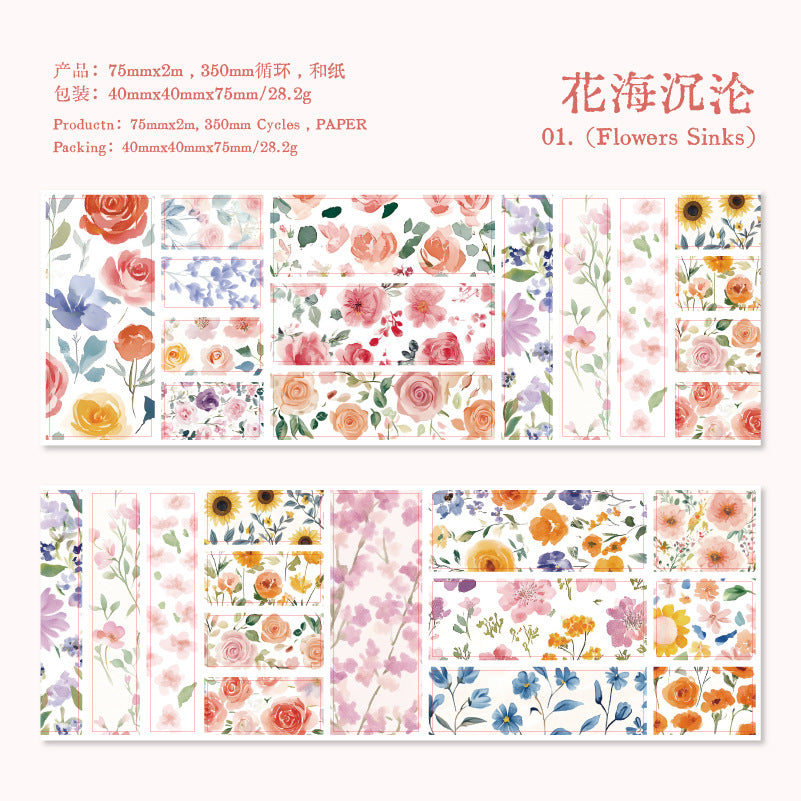 Journal Washi tape (Flower)