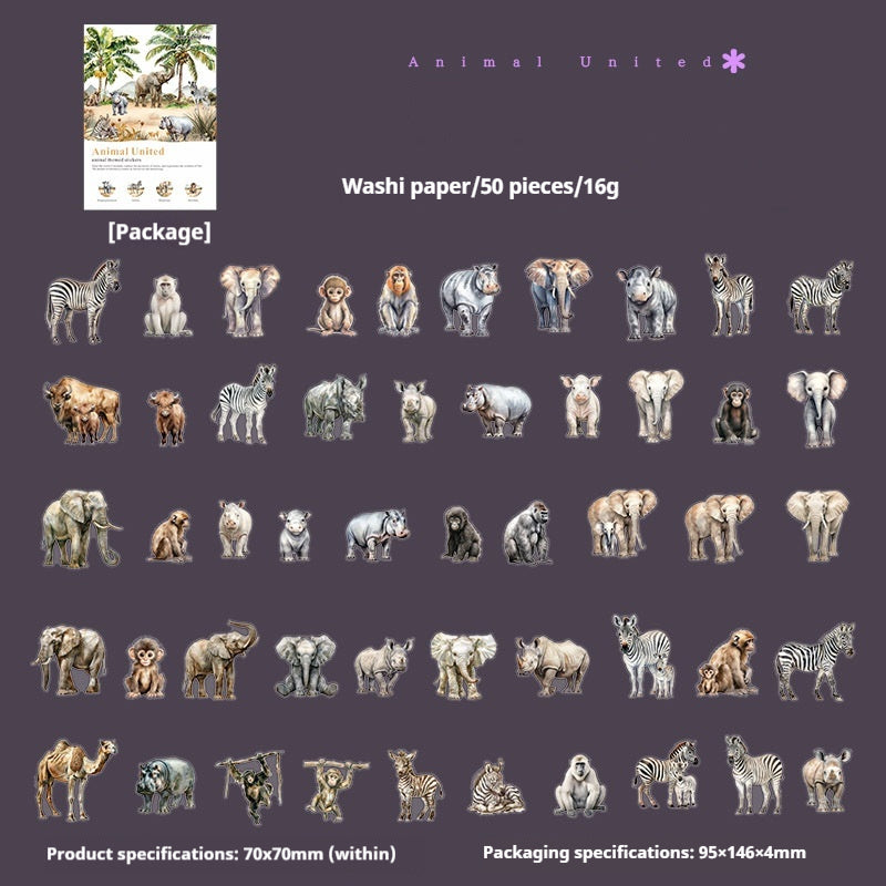 Journal sticker packs (animal)