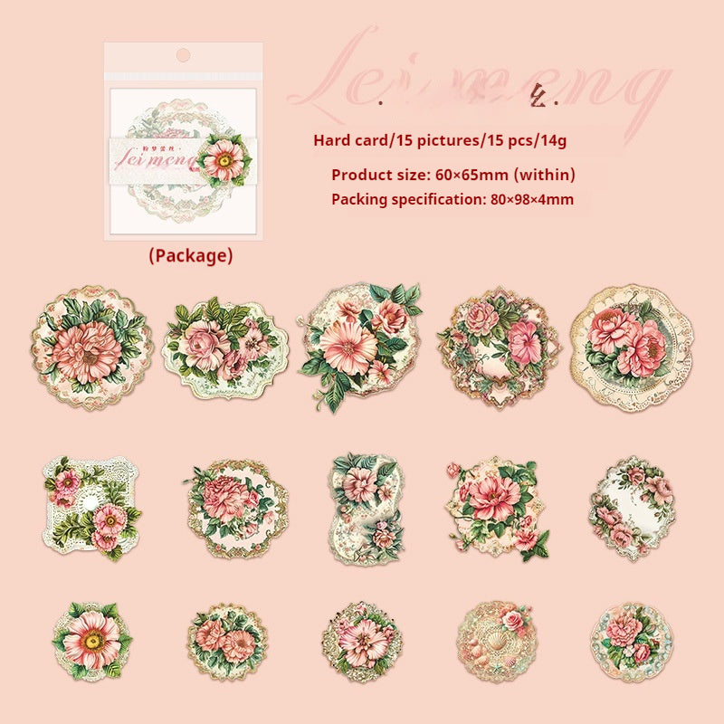 Journal sticker packs (Lace flower hard card )