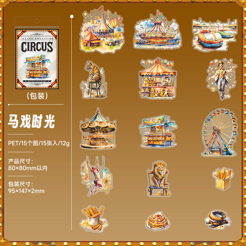 Journal sticker packs (circus)