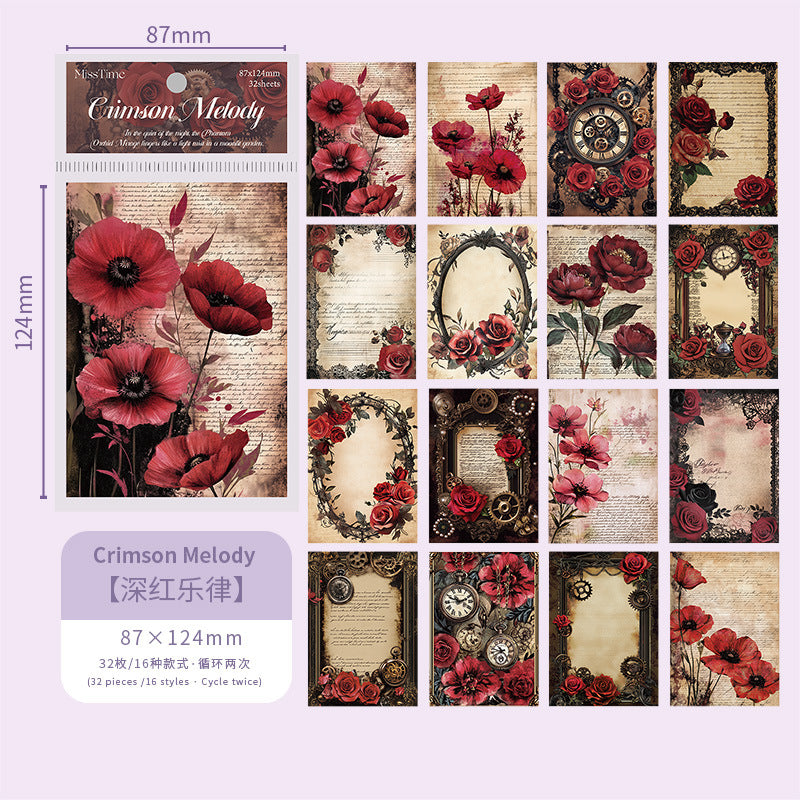 Journal paper packs (flowers)