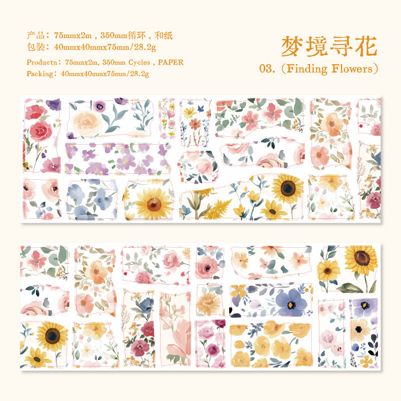 Journal Washi tape (Flower)