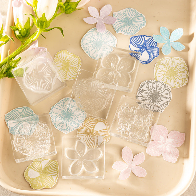 Journal Acrylic Stamp （flower）