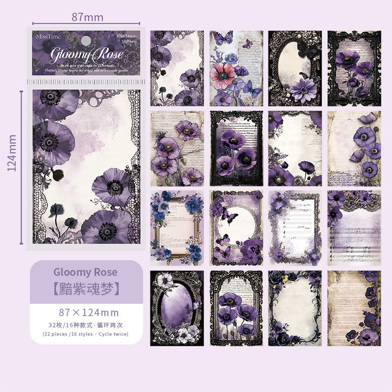 Journal paper packs (flowers)