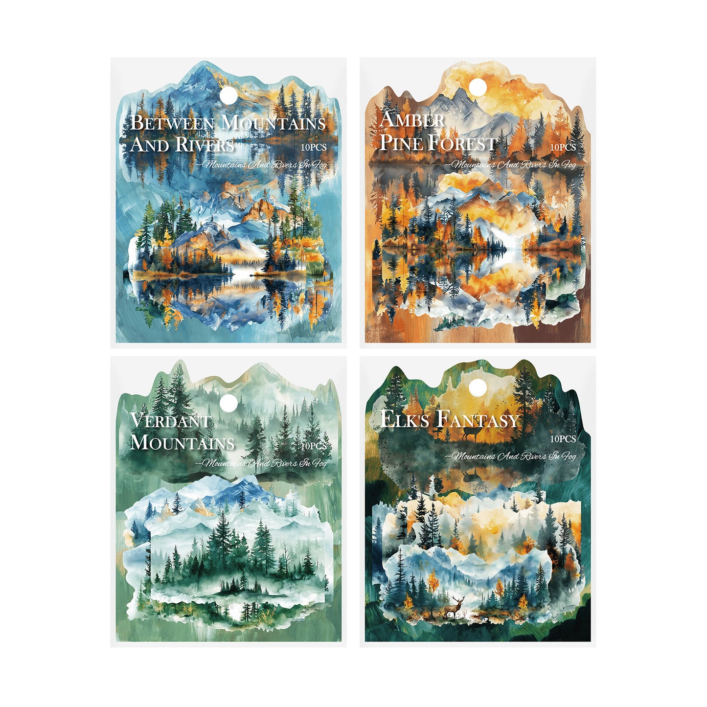 Journal sticker packs (Mountains Series)