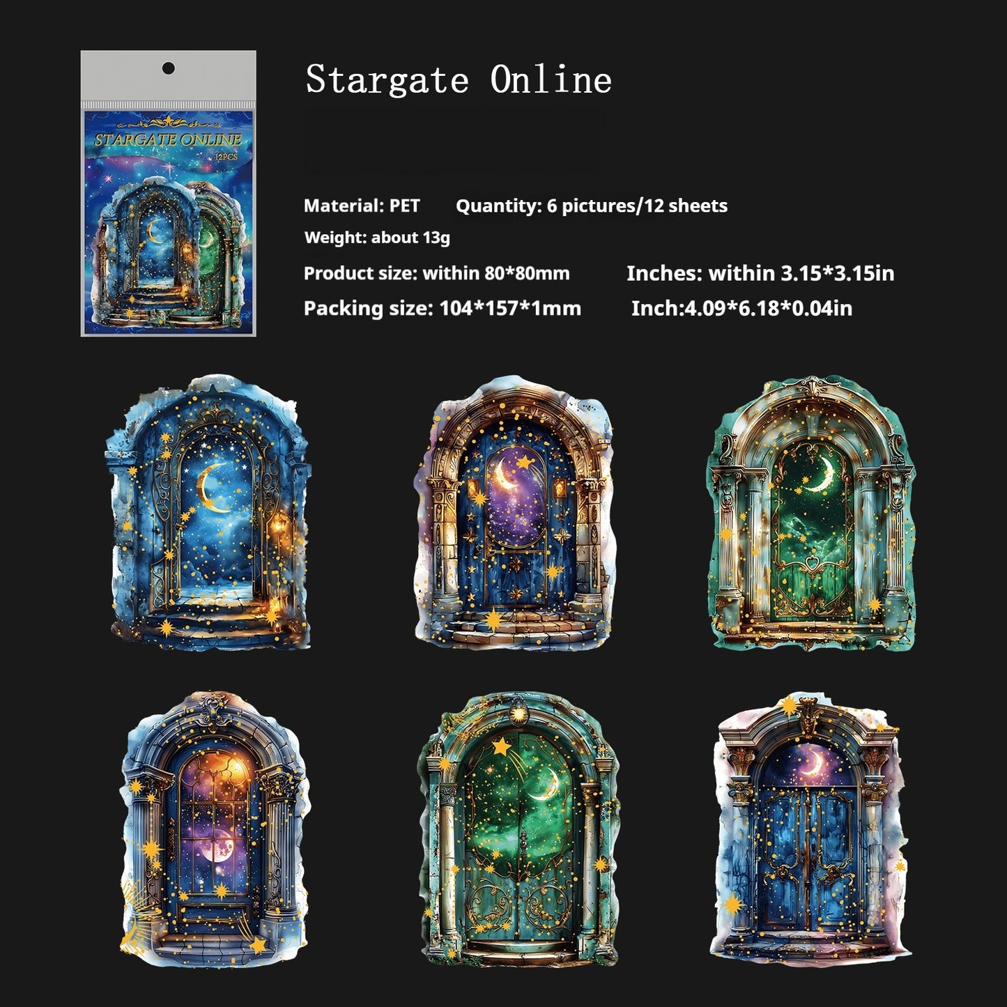 Journal sticker packs (Star Fantasy Series）