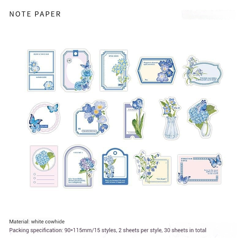 Journal paper packs (Butterfly Love Flower)