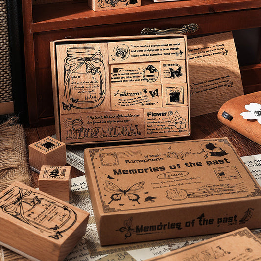 Wooden stamp (8 pcs/box)