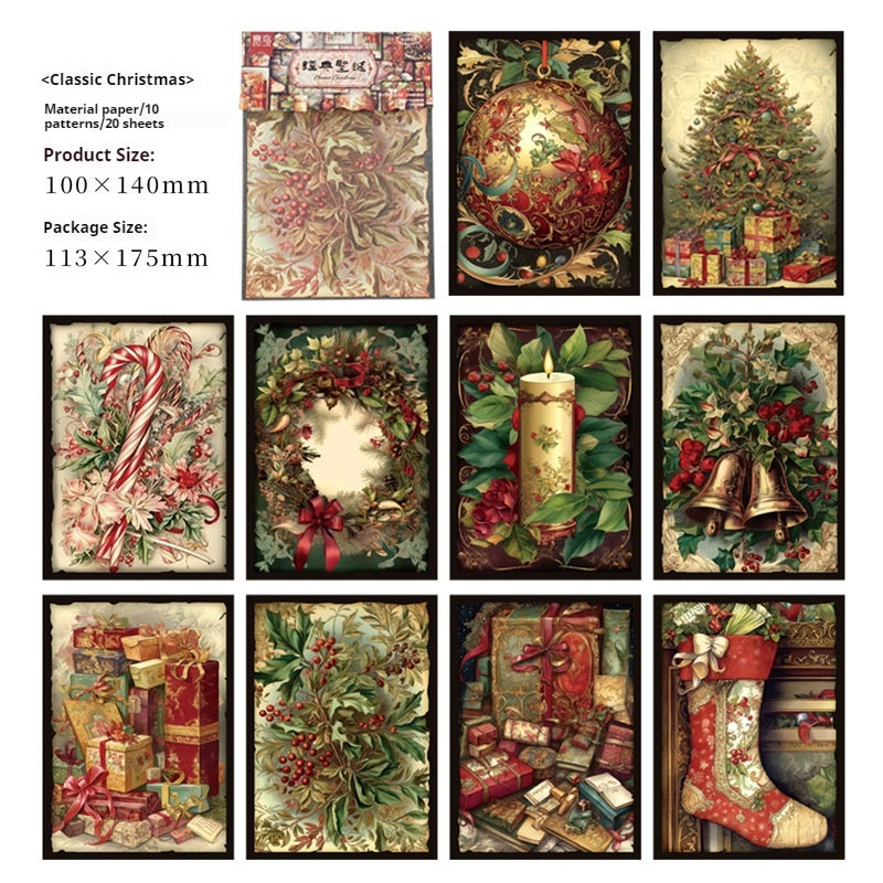 Christmas supplies (paper packs) 20sheets/pack